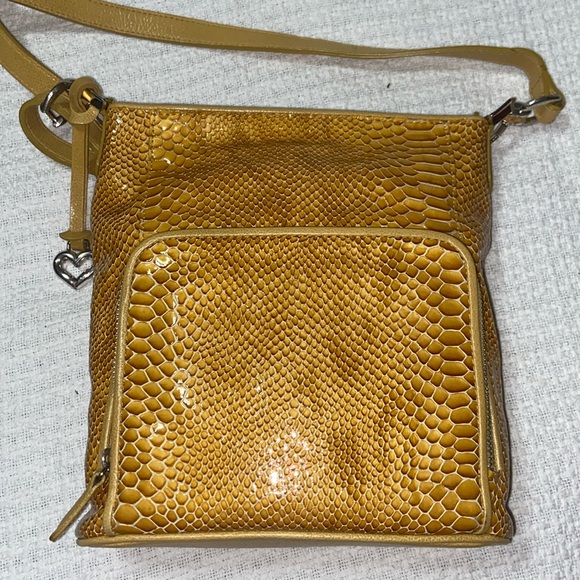 Brighton Handbags - Like new Brighton Snake-Embossed Crossbody Bag